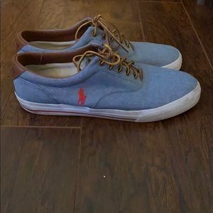 Polo Ralph Lauren Washed Twill Low Top Sneaker